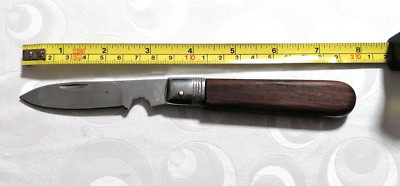 vintage wood hunting camping, scouts pocket folding knives flipper knife claw