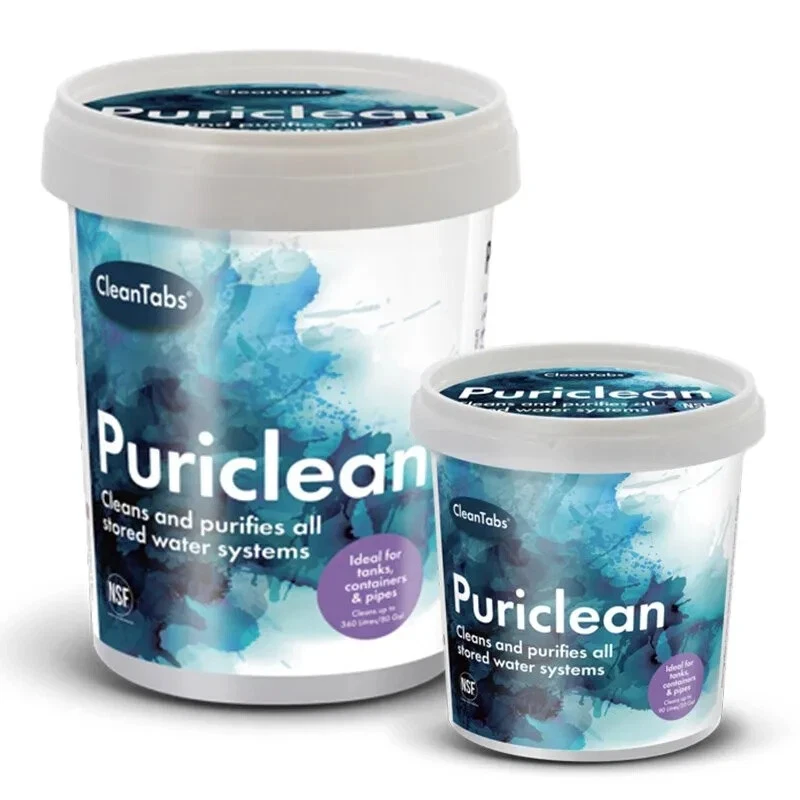 Water Purification Treatment PURICLEAN 400g or 100g Caravan Cleaner - Image 1 of 1