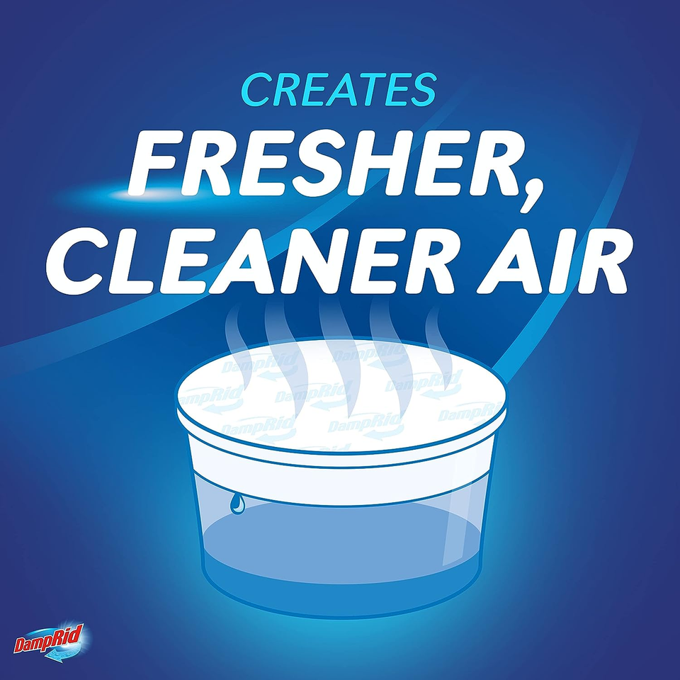 Damprid HiCapacity Moisture Absorber Bucket, 2 Pack — Fresh Scent, 2