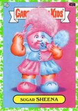 2021 GARBAGE PAIL KIDS GPK FOOD FIGHT BOOGER GREEN PARALLEL SUGAR SHEENA 45b NM