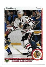 TROY MURRAY 1990-91 UPPER DECK CARD NEAR MINT CONDITION