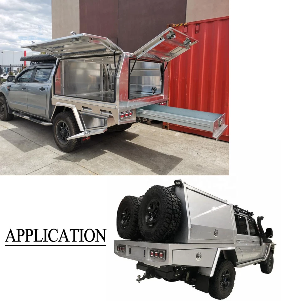 Pair 780mm Double Tapered Under Tray Ute Tool Box and Mud Guards AU STOCK - image 3 of 4