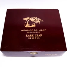Aganorsa Leaf Titan Rare Leaf Reserve Empty Wooden Cigar Box 8.5" x 7" x 2.25"