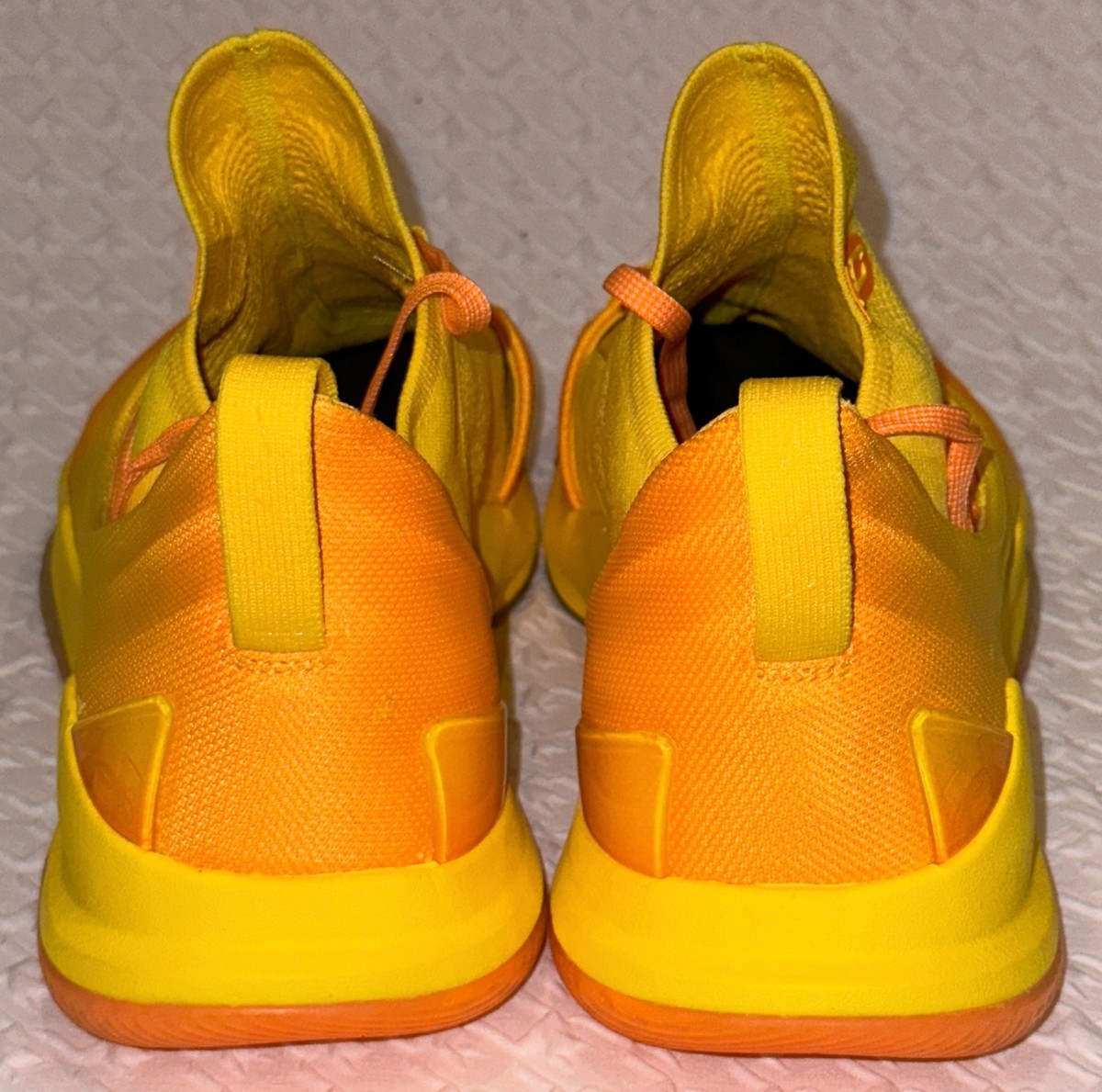 UNDER ARMOUR Curry 5 Yellow Orange Basketball Shoes Sneakers
