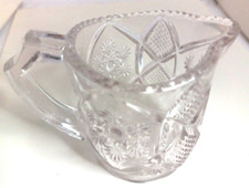 1906 EAPG Cambridge Fernland "SNOWFLAKE" child's tea set creamer