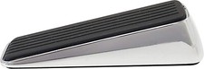 Select Hardware 03312 Decorative Rubber Chrome Stop, Wedge, Anti Slip Door Holde