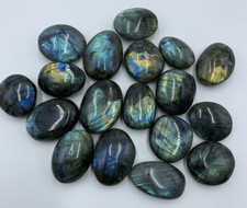 1 x Labradorite Palm Stone Large Crystal Worry Pocket Healing Stone 40-80g Each