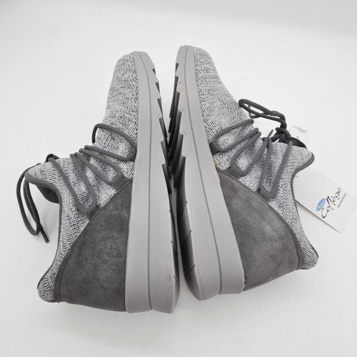 Aqua College Womens Shyla Sneakers Multi Knit Leather Lace Up Waterproof Grey 11 - Picture 11 of 14