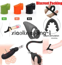Male Silicone Ball Stretcher Peni Scrotum Ring Pump Sleeve Enhancer