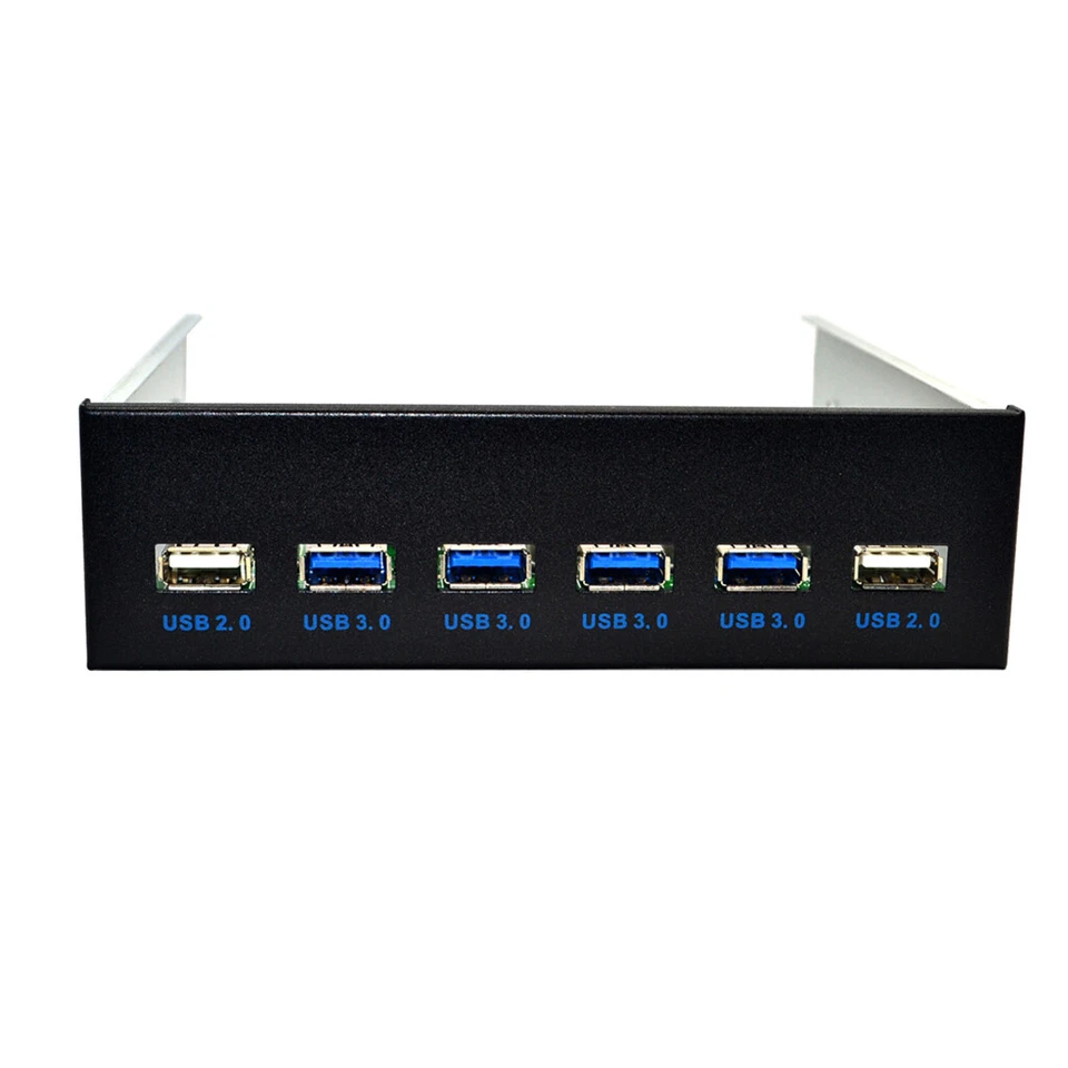 XT-XINTE 19Pin auf USB 3.0 Hub Anschluss 4Ports USB3.0 PC Front Panel Halterung Neu - Bild 3 von 4