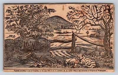 E C Abbey Toll Gate The Truant Boys Puzzle Card  P832
