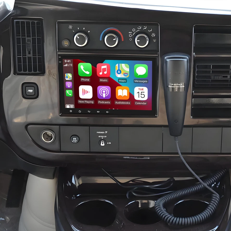 8" Car Stereo Radio For GMC Savana 2008-2024 Android 13 Carplay GPS Navi WIFI FM - Image 3 of 4