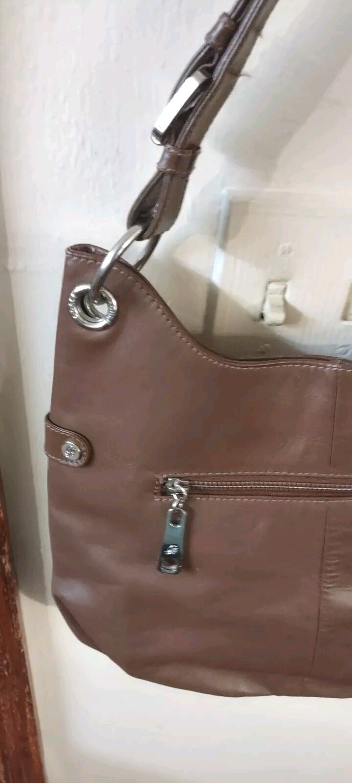 Grace Adele Leather Shoulder Hobo Bag And Wallet. - image 4