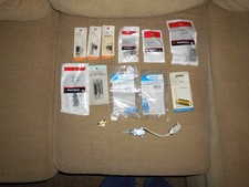 LOT OF MISC PC CONNECTORS DB9 GENDER CHANGE 14 PIECES NEW