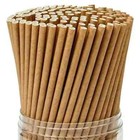 250 Paper Straws Cardboard Brown Kraft in Box Recycle Biodegradable Compostable