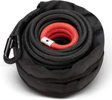 Synthetic Winch Rope 3/8" x 85',26000Ibs Winch Cable Line Extension with Winch J