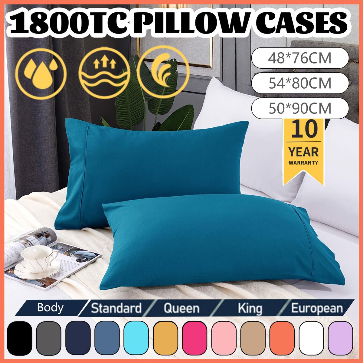 Standard Euro Size Pillow Covers Pillow Case Standard Bed Pillow