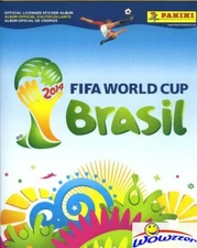 2014 Panini World Cup Brazil FIFA 80 Page Stickers Album+Bonus 10 Stickers !!