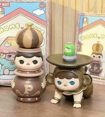 POP MART PUCKY HOME TIME SERIES MONKEY TRAY TABLE MINT CONDITION /W BOX & CARD