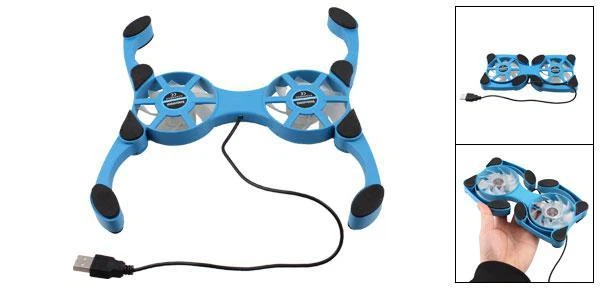 Xbox One/360/S/X PlayStation Wii - Cooling Stand/Pad Cool Blue Illuminated Fans - Image 4 of 4