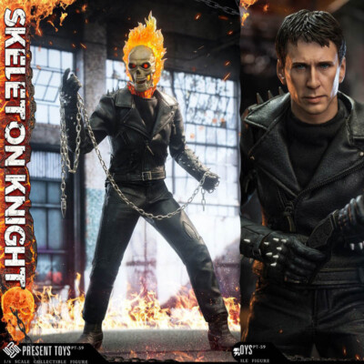 PRESENT TOYS PT-sp59ゴーストライダー ghost Rider Present Toys Pt-Sp59 1/6 Skelet Knight Ghost Rider Action