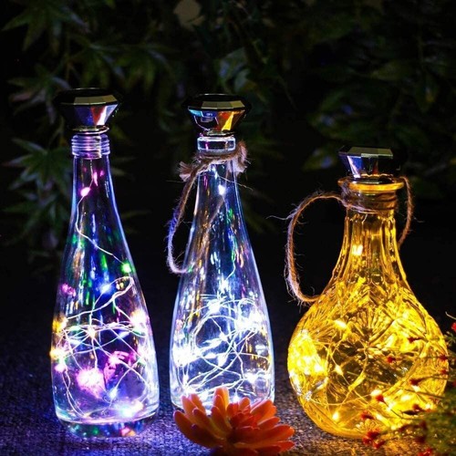 Wasserdichte Flasche Stopper Lampe Diamant Solar Licht Landschaft Lichter Haus - Picture 11 of 18