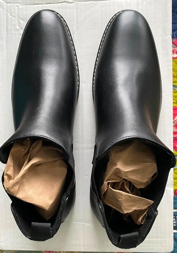 Men's Chelsea Boots Size 12, EUR Size 46, Black, Brand New w/o Box - Picture 5 of 5