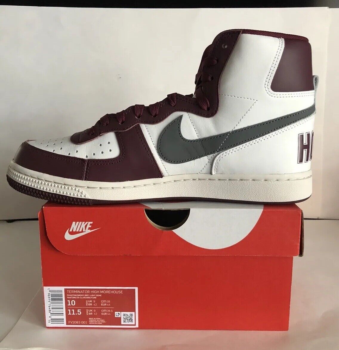 Nike Terminator High (Morehouse) Sz 10 (FV2083-001)*FAST Nike Terminator High (Morehouse) Sz 10 (FV2083-001)*FAST