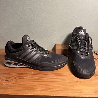 Adidas Runway Men's 2015 Black Silver Running Athletic Shoes Sz 12 B33067  EUC!
