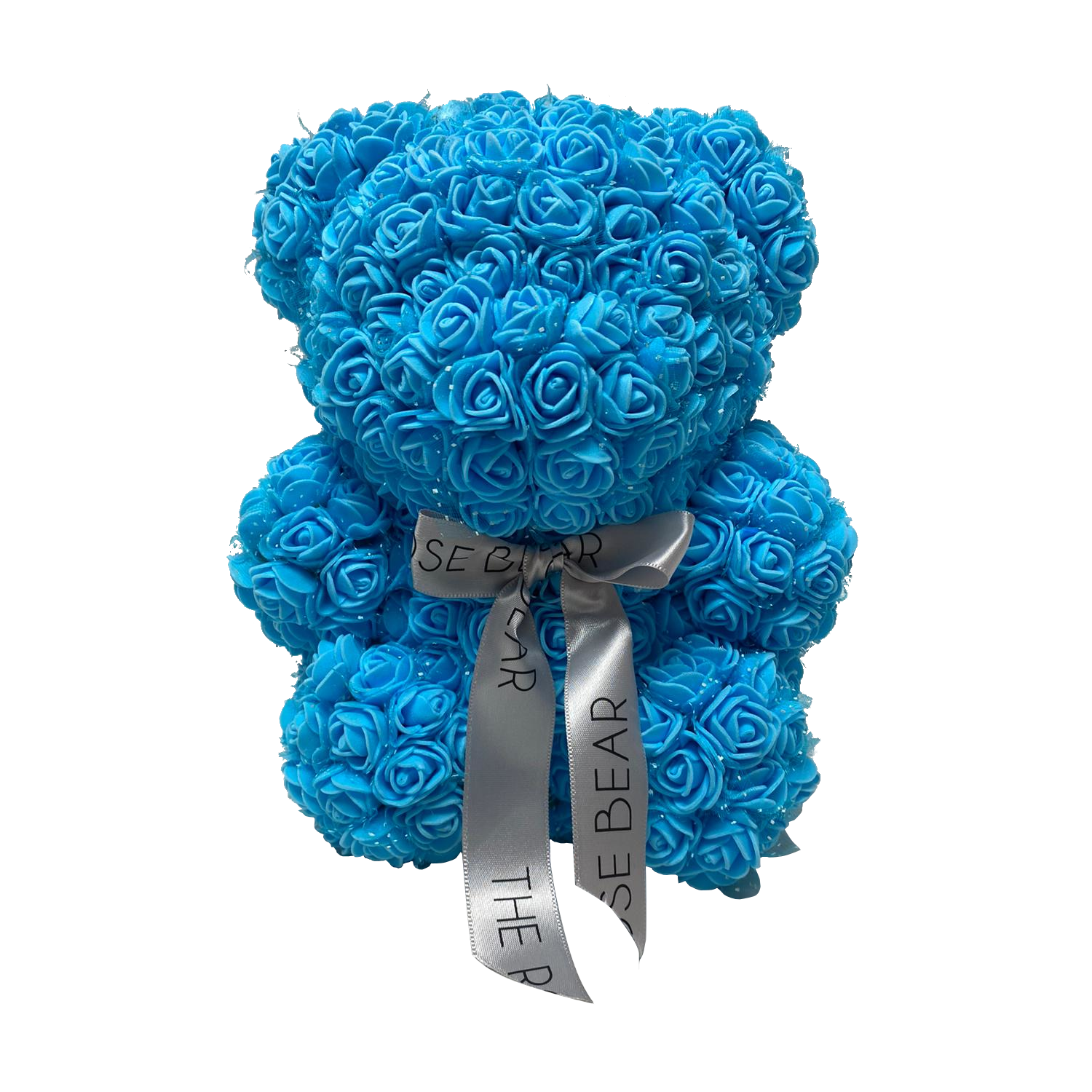 teddy bear roses blue