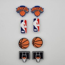 NBA New York Knicks Basketball Team For Crocs Shoe Charms Jibbitz - 8 Pieces