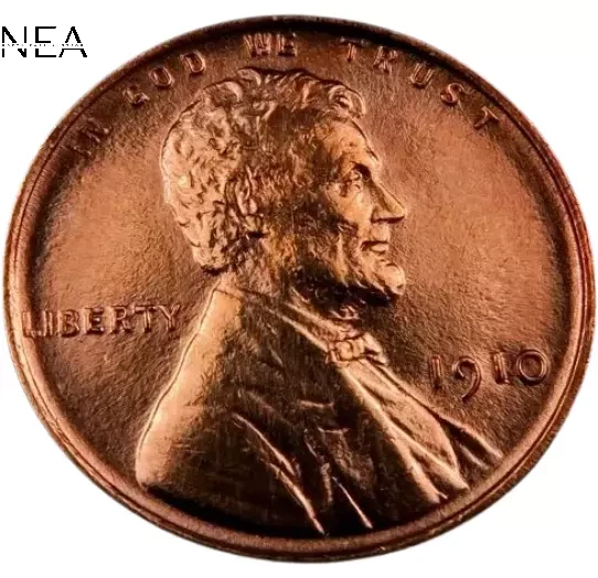 Uncirculated 1910 Year Lincoln Wheat US Small Cents (1909-1958