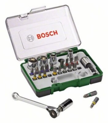 Bosch 2607017160 Screwdriver RATCHET Set 27 Pcs