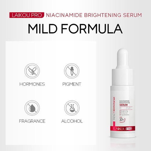 LAIKOU Facial Serum, PRO Niacinamide Brightening Essence 17ml Moisturizing Skin - Bild 5 von 7