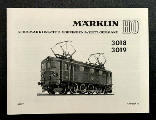 Für Märklin 3018-3019 / Anleitung von | Zustand: Gebraucht