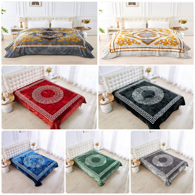 Griechischer Stil Fleecedecke Sofaüberwurf Bezug Bettüberwurf Tagesdecke Warm Thermo