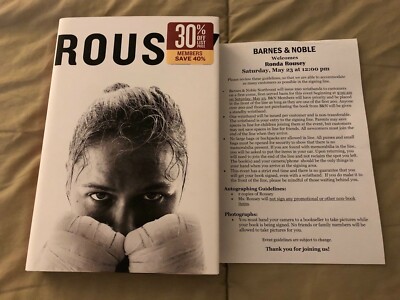 Ronda Rousey Signed Book My Fight Your Fight UFC New 9781941393260