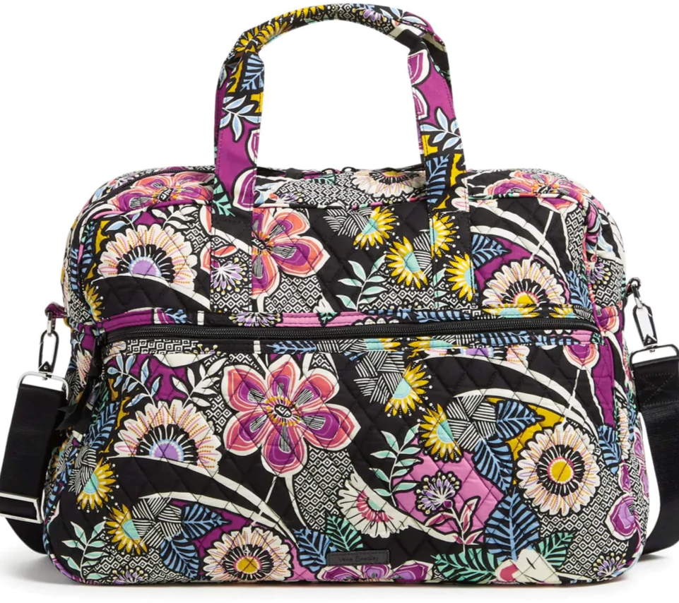 New VERA BRADLEY MEDIUM TRAVELER BAG TOTE WEEKENDER in Cotton Kauai