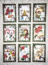 Set of 9 Cards Vintage Christmas Bells Pocket Pen Pal Cards only No Sleeve 41N