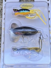 TOPWATER Arbogast Fishing Lure Plug 3-Pack Includes Jitterbug & Two Hula Poppers