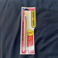 Paper Mate Lubriglide Ball Pen Refill Blue Ink Medium Point - Vintage/New