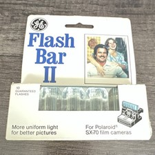 GE FlashBar II Flash Bulbs 10-Count More Uniform Light for Polaroid SX-70