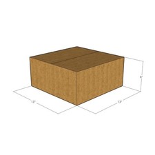 15 13x13x6 Kraft Brown Corrugated Shipping Boxes 32 ECT Single-Wall New