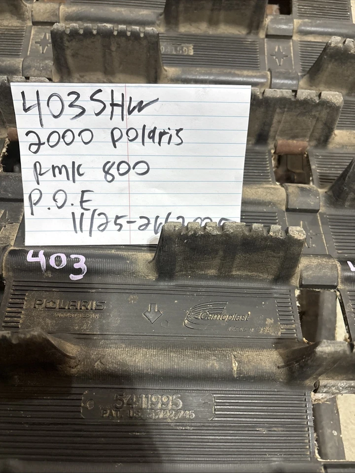 2000 Polaris RMK 800 снегоход трек протектор 5411995 ушки 403 - Изображение 4 из 4