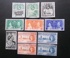 ST HELENA  KGV,KGVI  Various stamps as seen M/M +Used pair of  Victory stamps