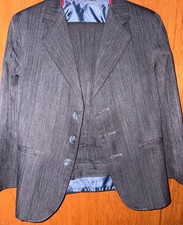Boys Amherst Collection Gray 3 Button 2pc Suit Sz.7R