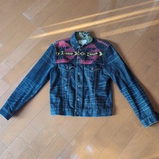 Ralph Lauren Denim  Supply Denim Jacket Southwestern Aztec Pattern Size L