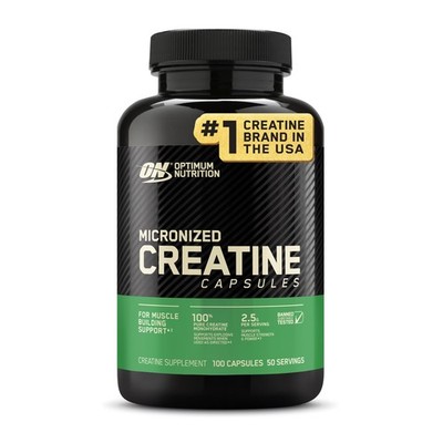 Optimum Nutrition Micronized Creatine 100 Count (Pack of 1), White 