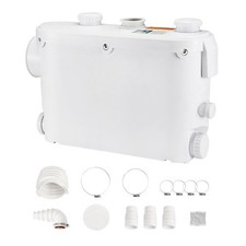 Macerator Pump 500W 29 GPM Flow 26 ft Head Lift Pump Wall-Hung Toilet Sink