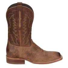 Tony Lama Lowden Square Toe Cowhide Mens Brown Wide Cowboy Western Boots